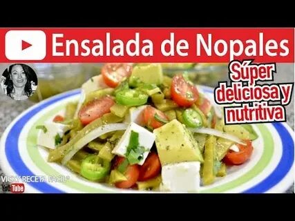 CÓMO HACER ENSALADA DE NOPALES Vicky Receta Facil - YouTube