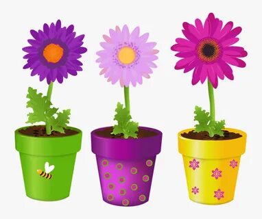 Picture My Garden Valley - Flowerpot With A Flower Clipart, 