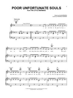 Poor Unfortunate Souls (from The Little Mermaid) Sheet Music