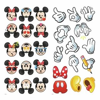 Disney Mickey and Minnie Emojis Wall Decals