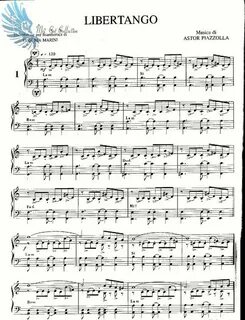 Libertango Free sheet music, Piano sheet music free, Accordi