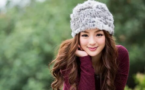 Asian girl with cap
