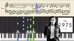 The 1975 - Somebody Else - Piano Tutorial + Sheets Akkorde -