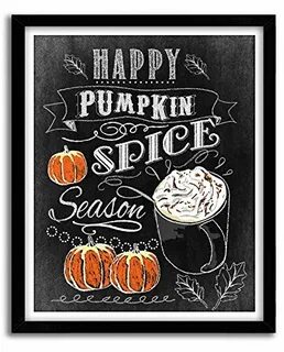 Amazon.com: Pumpkin Spice Season Print, Thanksgiving Decor, 