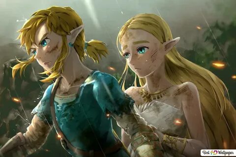 The Legend of Zelda Breath of the Wild - Link & Zelda HD wal