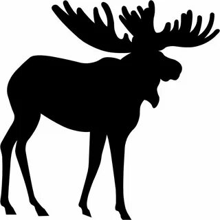 Moose Silhouette Vector Related Keywords & Suggestions - Moo