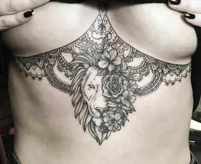Phoenix tattoos under boob