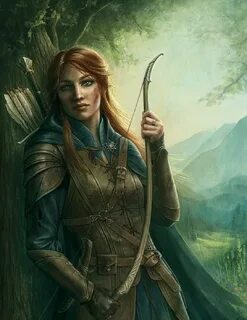 Female Archer by Kelly Mc.Larnnon Fantasy characters