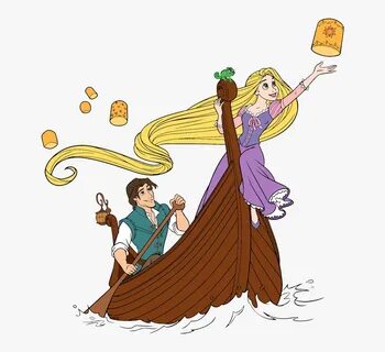 Tangled Clip Art Disney - Rapunzel And Flynn Clipart, HD Png