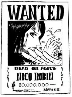 Nico Robin Wanted Poster Hd 9 Images - One Piece Wanted Post