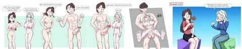 couple, cum, diana cavendish, dick growth, female to male, ftm transformati...