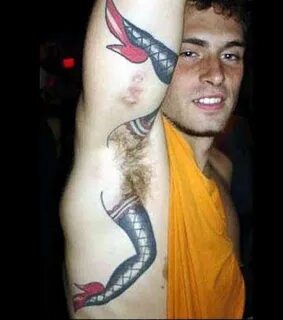 Bad n funny tattoo on armpit - Tattoos Book - 65.000 Tattoos
