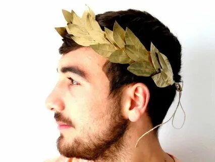 Gold Leaf Headband. Romeo crown Costume, Greek God, Man'