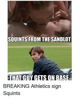 SOUINTS FROM THE SANDLOT THAT GUY GETS ON BASE BREAKING Athl