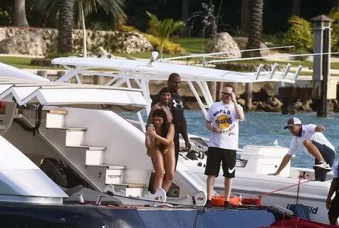 Tyga & Amanda Trivizas Enjoy Their Day on a Boat in the Bay 
