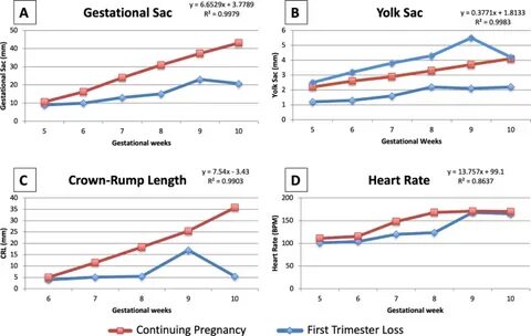 Early pregnancy ultrasound measurements and prediction of fi