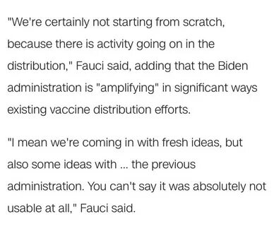 CNN "Biden* Inherited Non-Existent Vaccine Distribution Plan