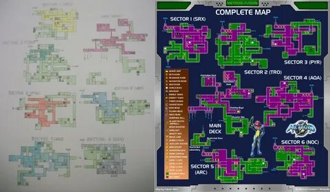 Metroid Fusion map by YoshiFan37 on DeviantArt