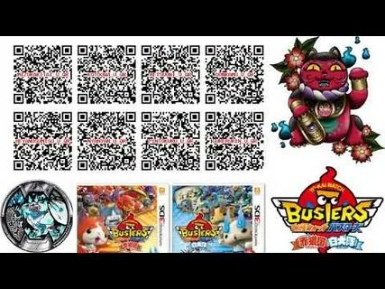Yo-kai watch Busters Essential qr codes #3 - YouTube