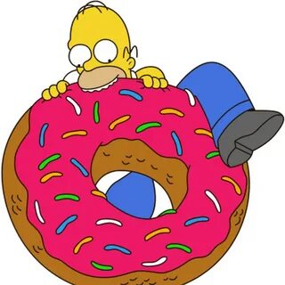Homer simpson doughnut head ðŸ’– Homer Simpson and his Donut by