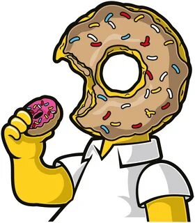 Download Png Homer Simpson Donuts - Full Size PNG Image - PN