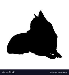 Chihuahua dog silhouette Royalty Free Vector Image