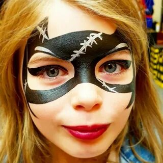 Catwoman by www.enchanted-brush.co.uk #facepaint #facepainti