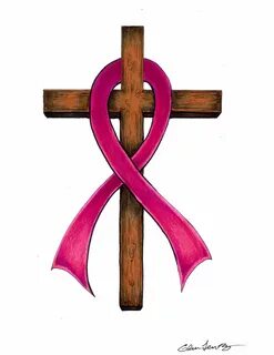 Cross Tattoos With Cancer Ribbon - Tattoo Designs
