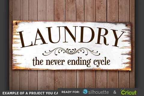 LAUNDRY ROOM The Never Ending Cycle SVG - Funny Laundry Room
