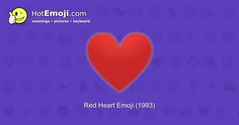 Red Heart Emoji Meaning / Could mean that the chat partner i