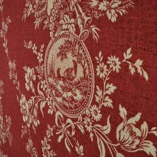 Waverly Country House Toile Red Fabric French country fabric