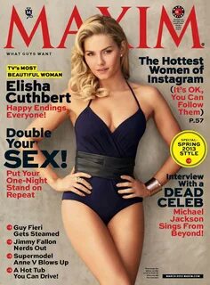 Элиша Катберт на обложке журнала "Maxim", март 2013 года / S