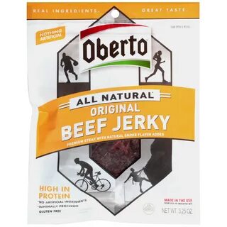 Oberto All Natural Original Beef Jerky 3.25 oz. - Walmart In