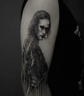 The Crow', Brandon Lee, In progress.