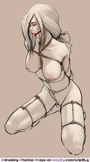 #drawing #hentai #rope #gag #ballgag #kneeling smutty.com