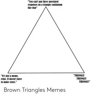 You Can't Put Three Unrelated Responses on a Triangle Contin