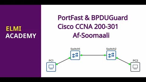 PortFast & BPDUGuard - Cisco CCNA 200-301 Af-Soomaali - YouT