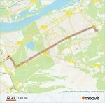 25 Route: Schedules, Stops & Maps - La Cité (Updated)