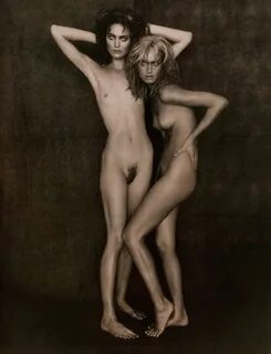 Shalom Harlow & Amber Valletta for Paolo Roversi - The Quiet
