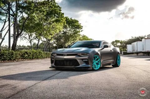 Chevrolet Camaro Matte Black on Vossen Wheels (S21-01) 2019 