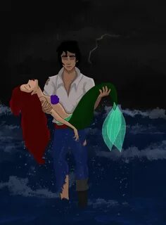 What if Eric had saved Ariel from the explosion Disney princ