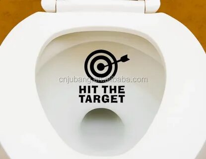 Hot Selling Hit The Target Waterproof Toilet Bathroom Sticke