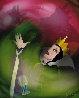 Evil Queen transformation Snow white art, Disney fan art, Di