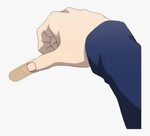 #arm #hand #bandaid #art #anime - Anime Hand Transparent Ban