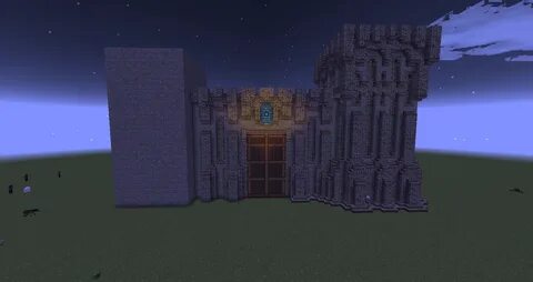 How To Build A Castle Gate In Minecraft