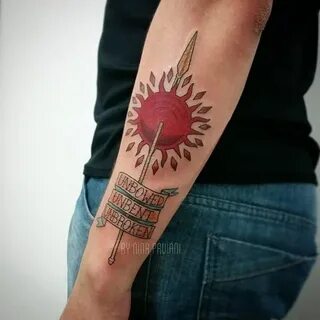 House Martell sigil tattoo by Nina Paviani. #GOT #gameofthro