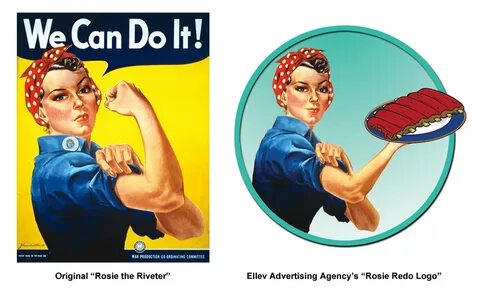 Rosie the Riveter We Can Do It Ellev Advertising Agency Logo