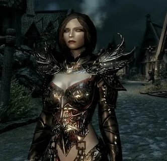 Skyrim modded female armor Skyrim mods female, Female armor,