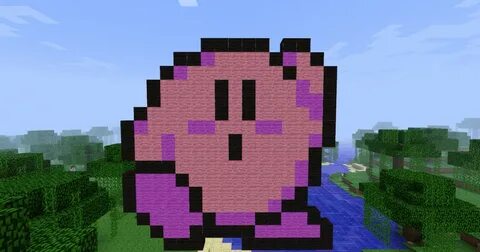 Kirby Pixel Art With Grid - Realtec