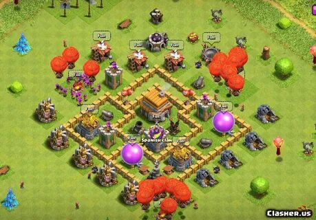 Town Hall 5 TH5 War/Trophy/Farm base v11 With Link 1-2020 - 